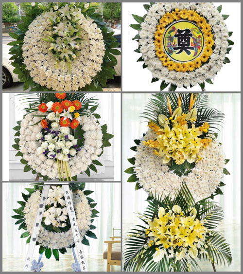 安徽阜阳市界首市大黄镇筛子李村花圈速递